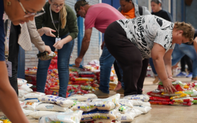 Exporandi 2025 arrecada cerca de 2 toneladas de alimentos que estão sendo entregues a famílias em vulnerabilidade
